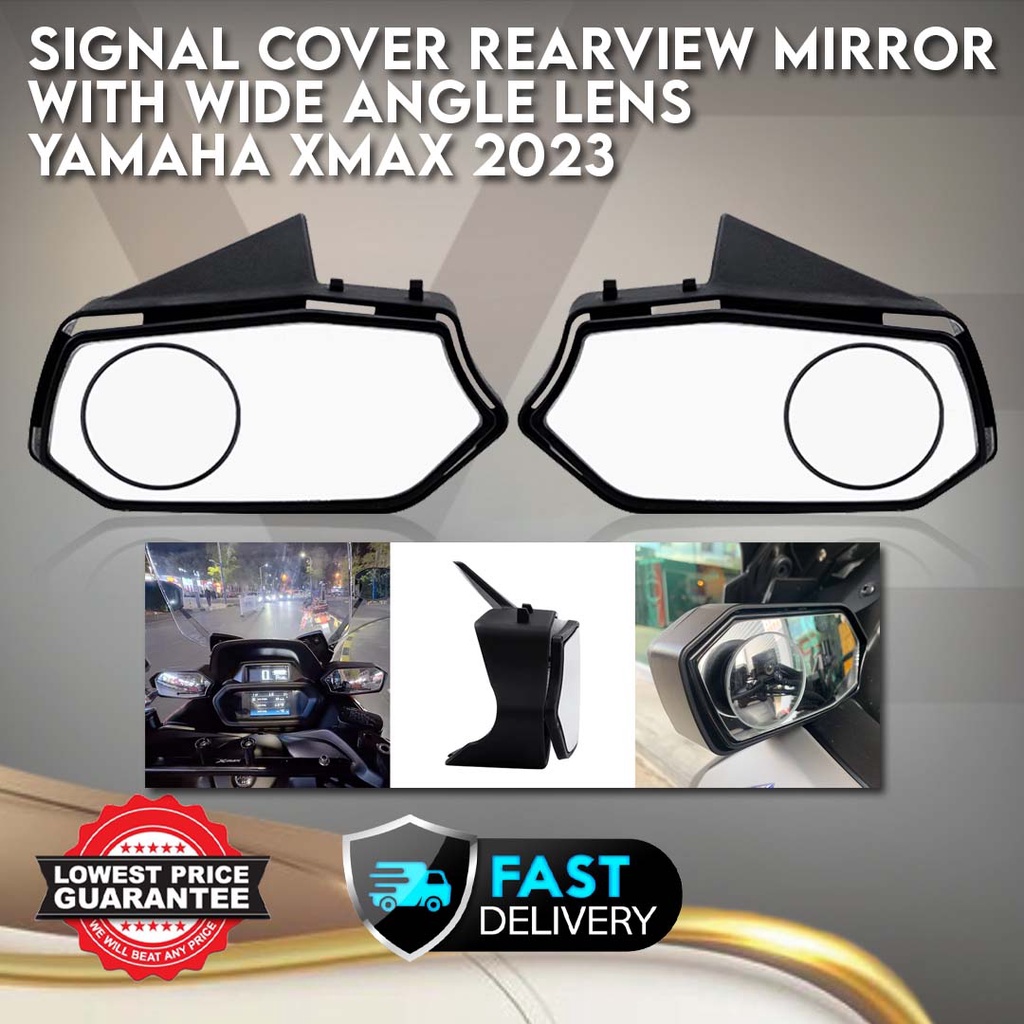 REARVIEW MIRROR WITH WIDE ANGLE LENS YAMAHA XMAX V2 2023 SIDE MIRROR