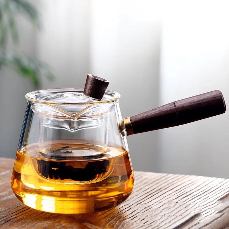 Binnengda Glass Side Handle Teapot Mini Electric Tea Stove Heat