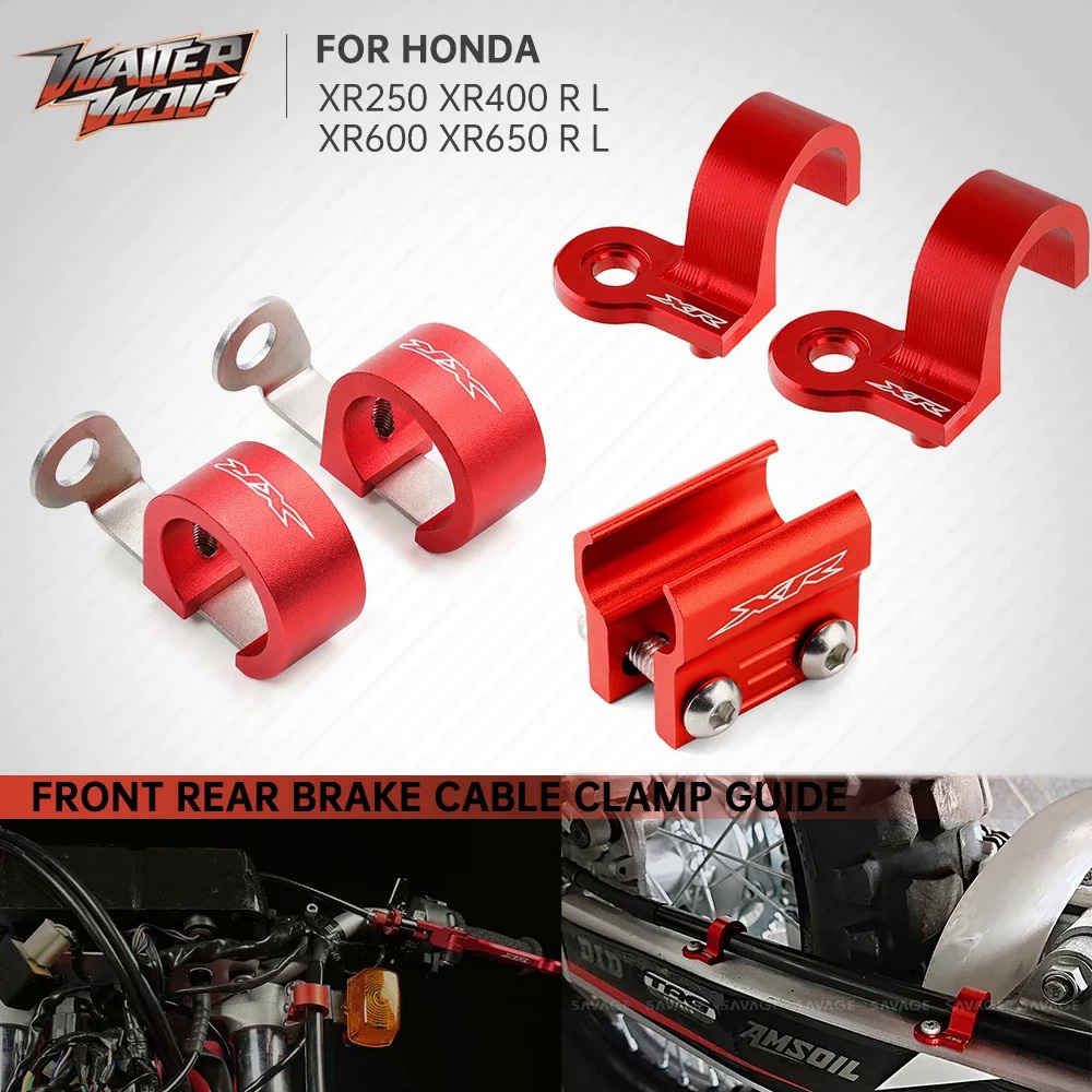 Dirt Bike Front Rear Brake Cable Hose Clamp Guide Holder For Honda