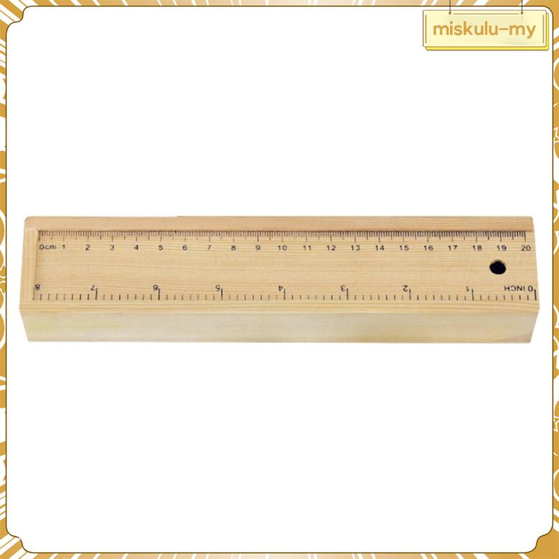 [MiskuluMY] Unfinished Wood Pencil Box DIY Tool Crafts Box Small