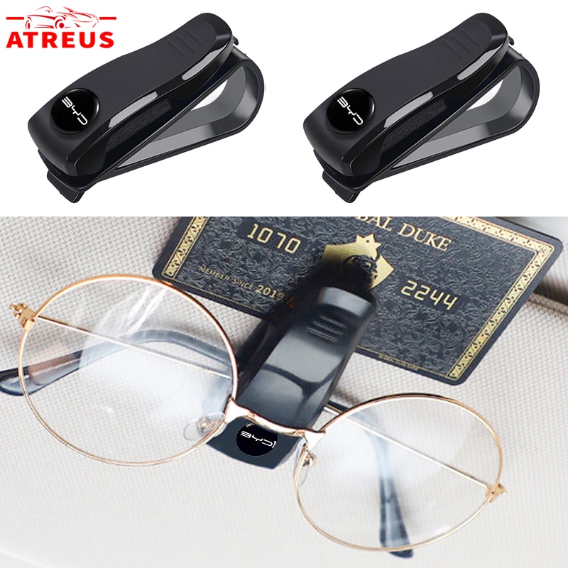 3x Sunglasses Holder Car Auto Sun Visor Pen Card Ticket Clip