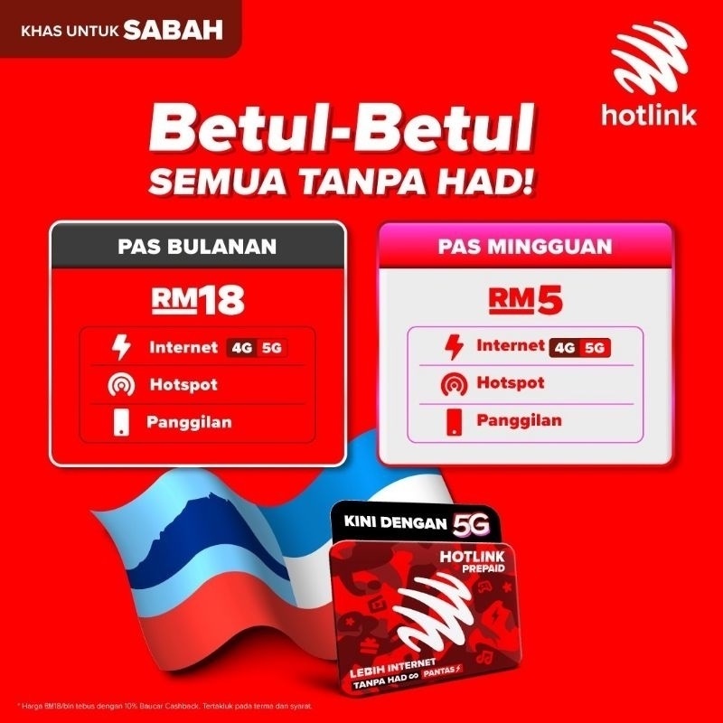 HOTLINK New Number **EDISI SABAH** | Shopee Malaysia