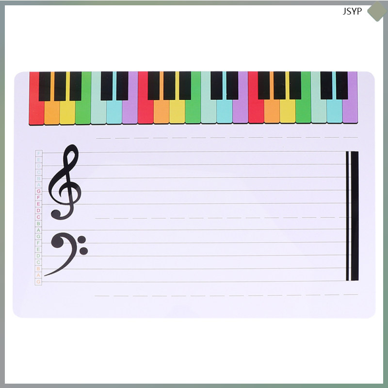 Portable Stave Board Dry Erase Music Staff White Boards Exercise