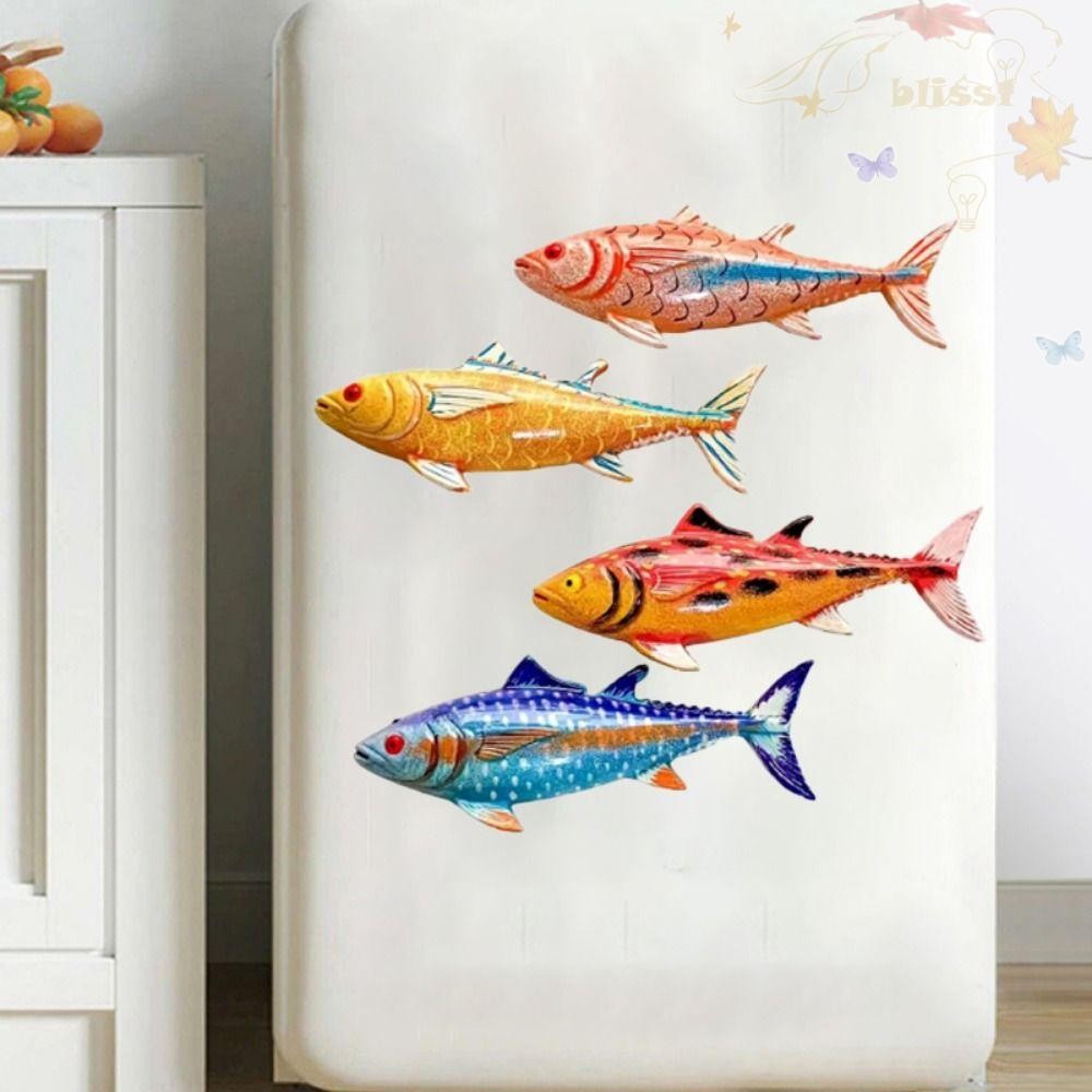 BLISS Fish Refrigerator Magnets, Realistic DIY Simulation Fish Fridge ...