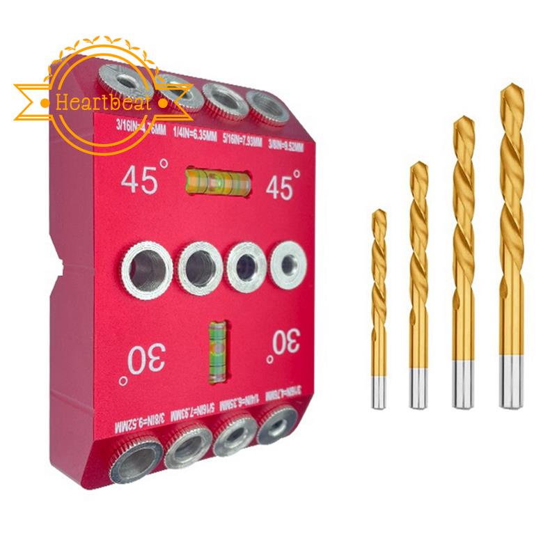 30 45 90 Degree MultiAngle Oblique Hole Woodworking Plank Drill Angle