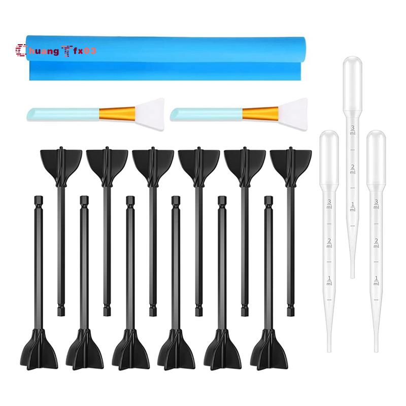 Resin Mixer Paddles Kit Resin Agitator Paddle Epoxy Mixer, Paint Mixer