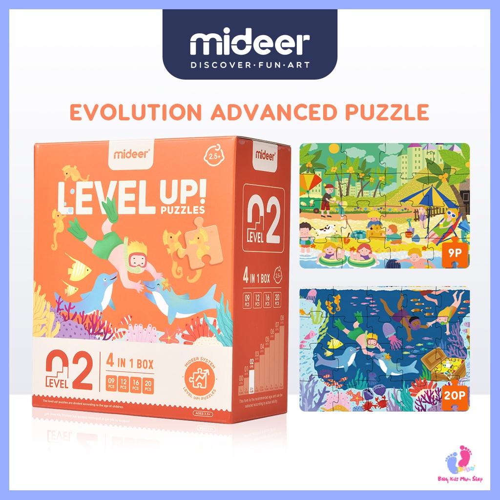 MIDEER Evolution Level Up Puzzle Level 2-Life Scene | Susun Suai Gambar ...