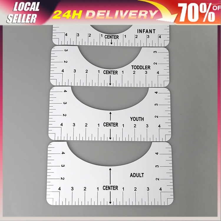 T-Shirt Alignment Tshirt Alignment pvc Ruler Tool Tshirt Craft Ruler