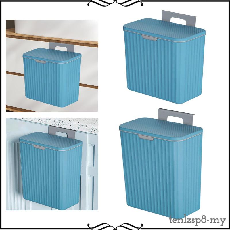 [Tenlzsp8] Kitchen Countertop Trash Can under Sink Trash 10L Wall