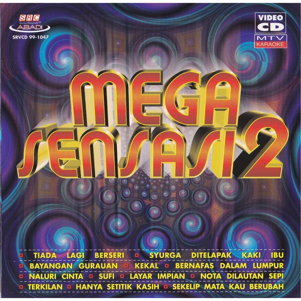 Mega Sensasi Vol 2 Vcd Karaoke Lagu Pop Rock Melayu Cover Version Tiada