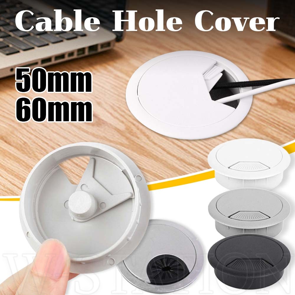 50/60mm Desk Cable Grommet Line Outlet Port / Plastic Computer Cable ...