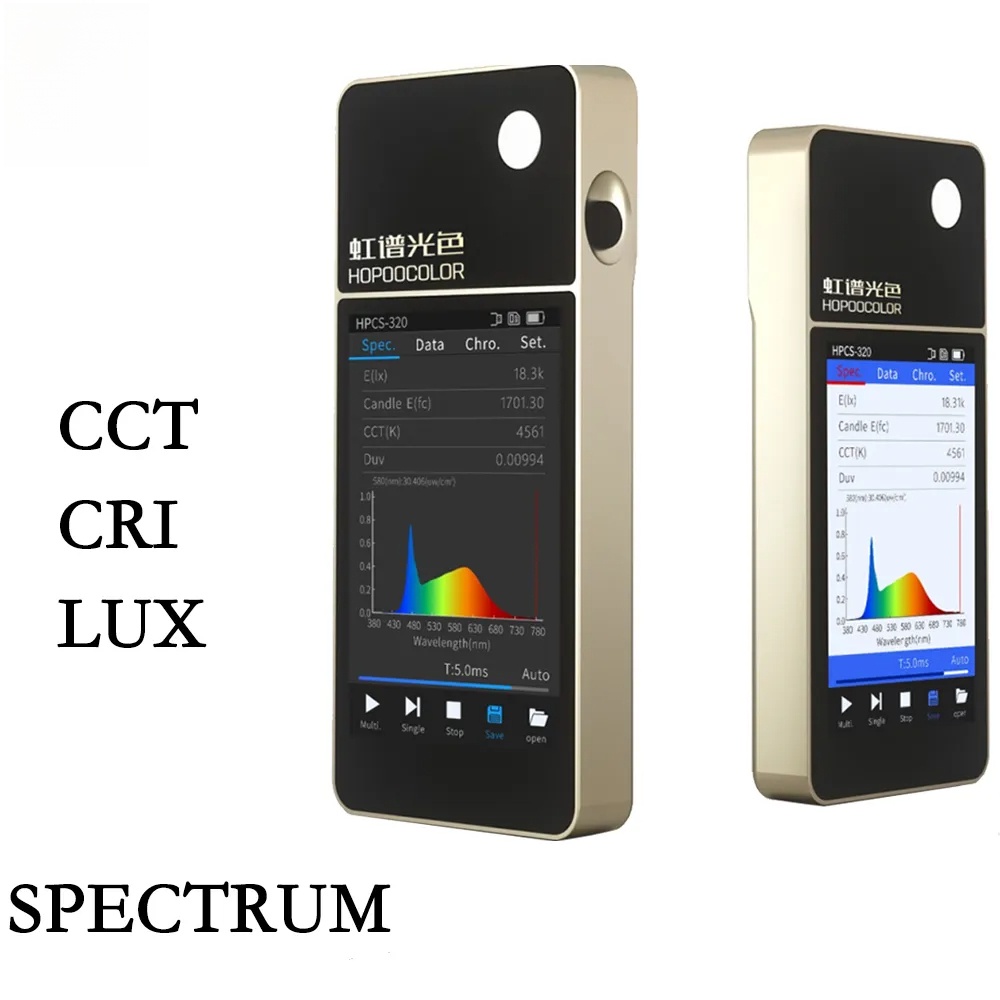 HPCS320 Cheap Price Portable Light Spectrometer CCT CRI Lux Test Meter ...