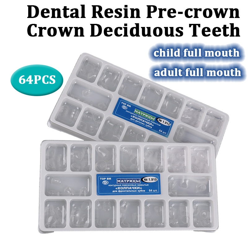 Transparent Deciduous Crowns//Dental Transparent Resin Crowns//Adult