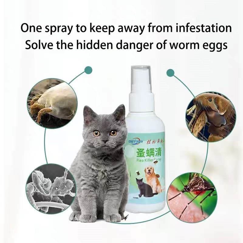 Picture of Pet Skin Treament Spray Tick and Flea Spray for Dogs Solve the Skin ...