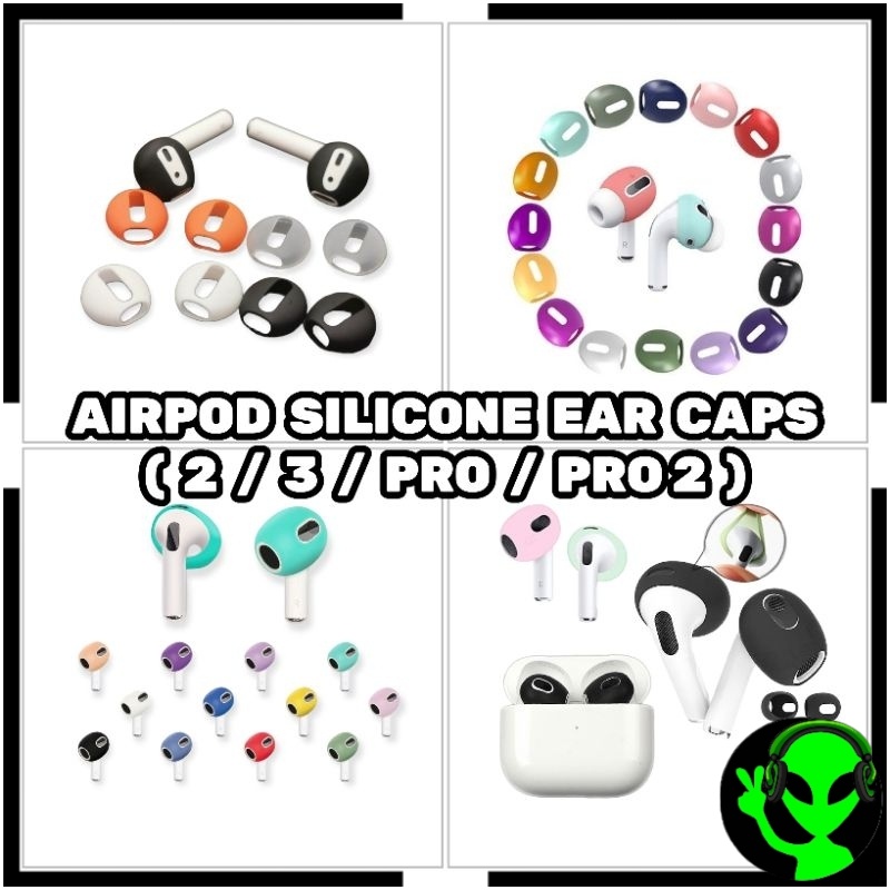 【𝟮𝟰𝗵𝗿 𝗦𝗛𝗜𝗣】AirPods Ear Cap Ear Tip Soft Silicone Eartips Nonslip Anti