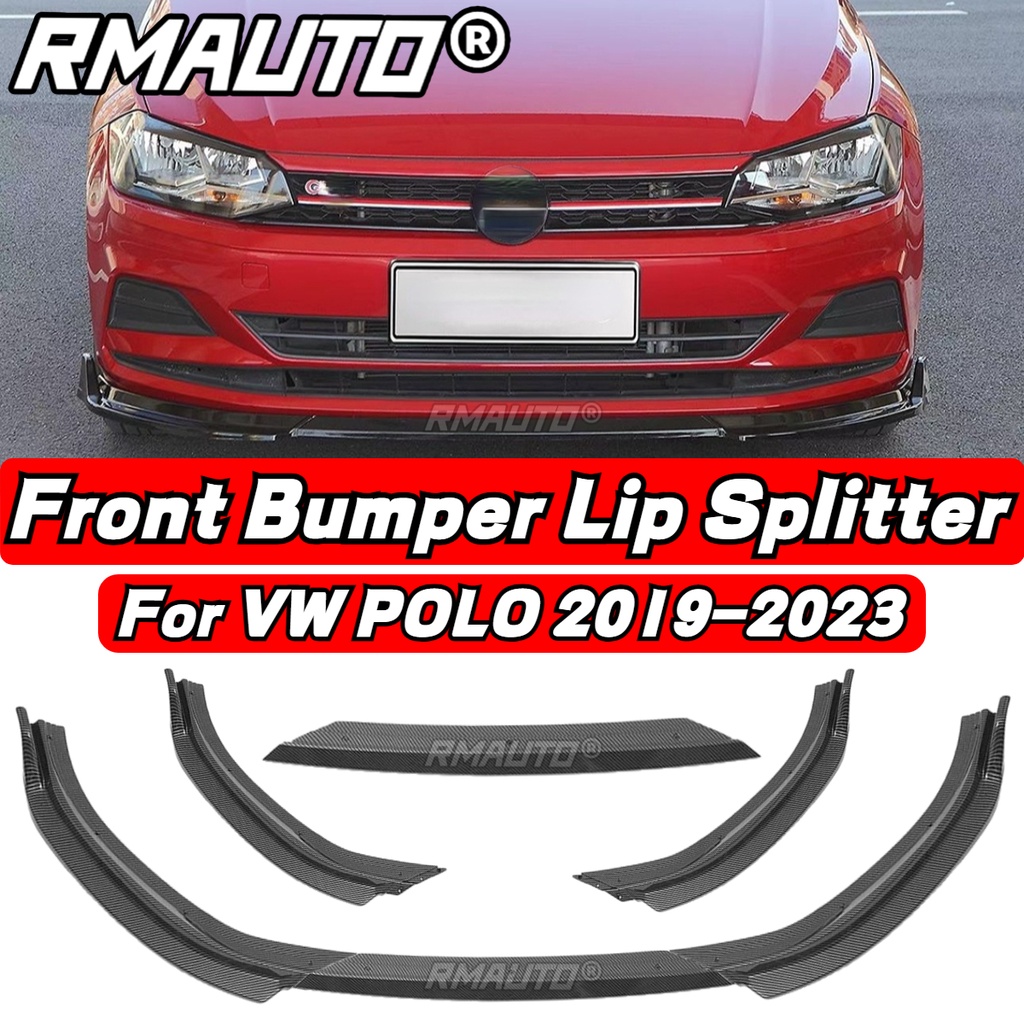 POLO MK8 Lip Carbon Fiber Car Front Bumper Diffuser Splitter Rear ...