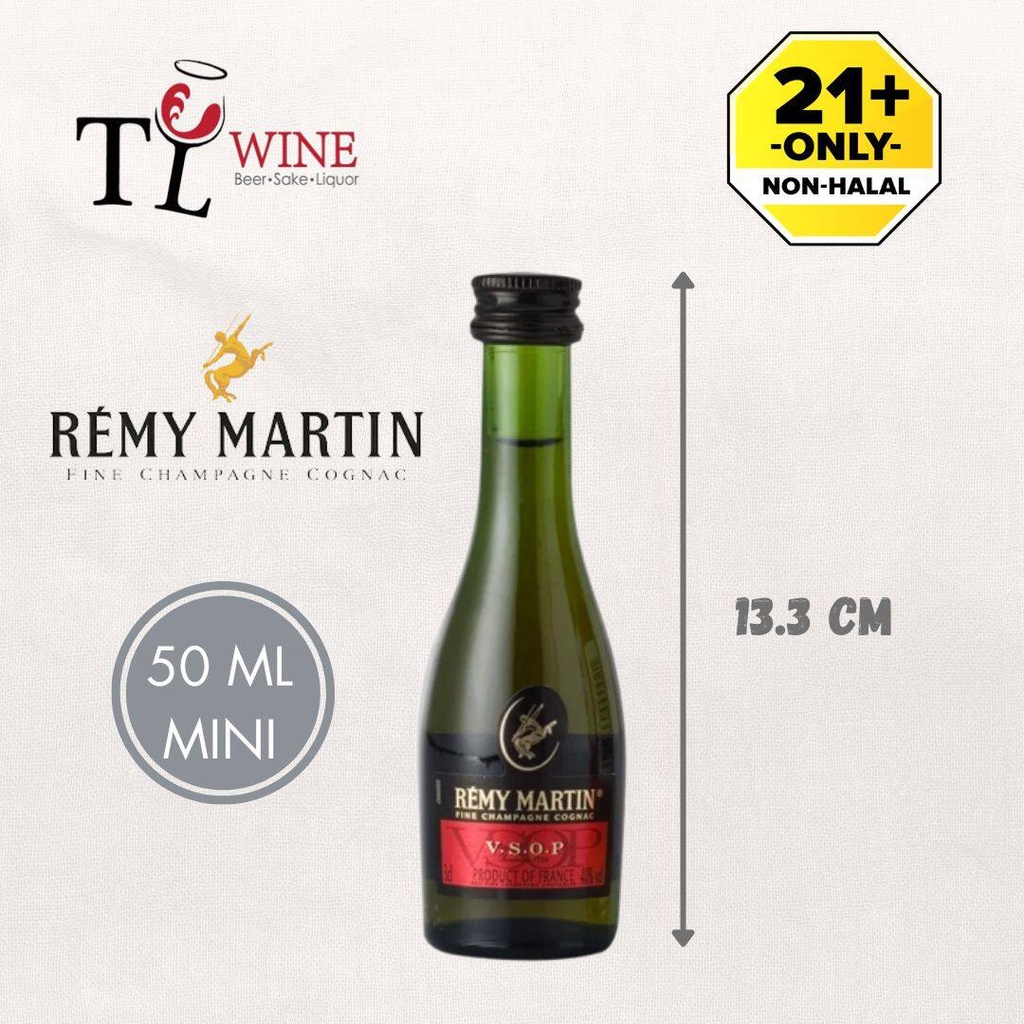 Remy Martin Cognac VSOP 50ml miniature mini Alc 40 Duty paid 100 ORIGINAL (France Brandy