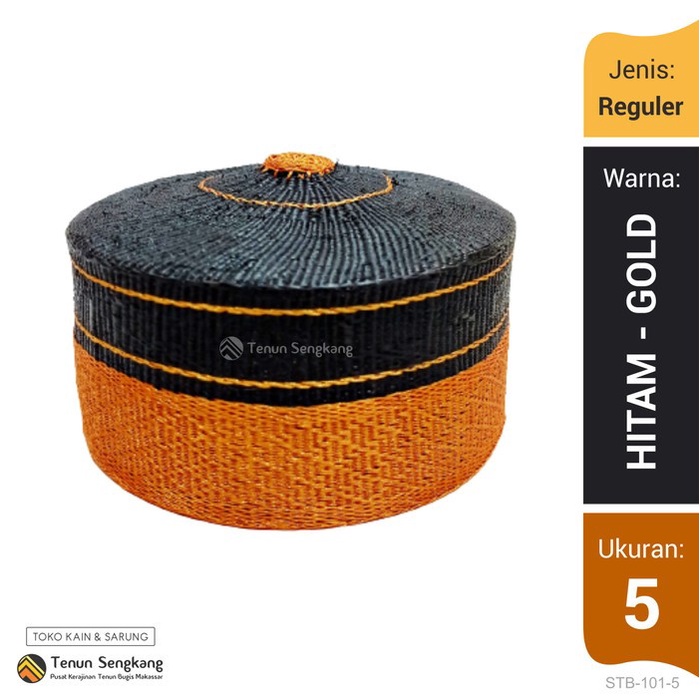 HITAM Songkok Cap Cap Cap Traditional Bugis Makassar Original Regular ...