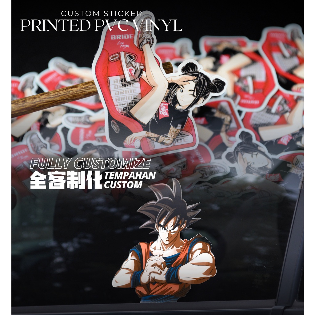 CUSTOM PRINTED PVC VINYL STICKER / STIKER CETAK POTONG / CUSTOMIZED ...