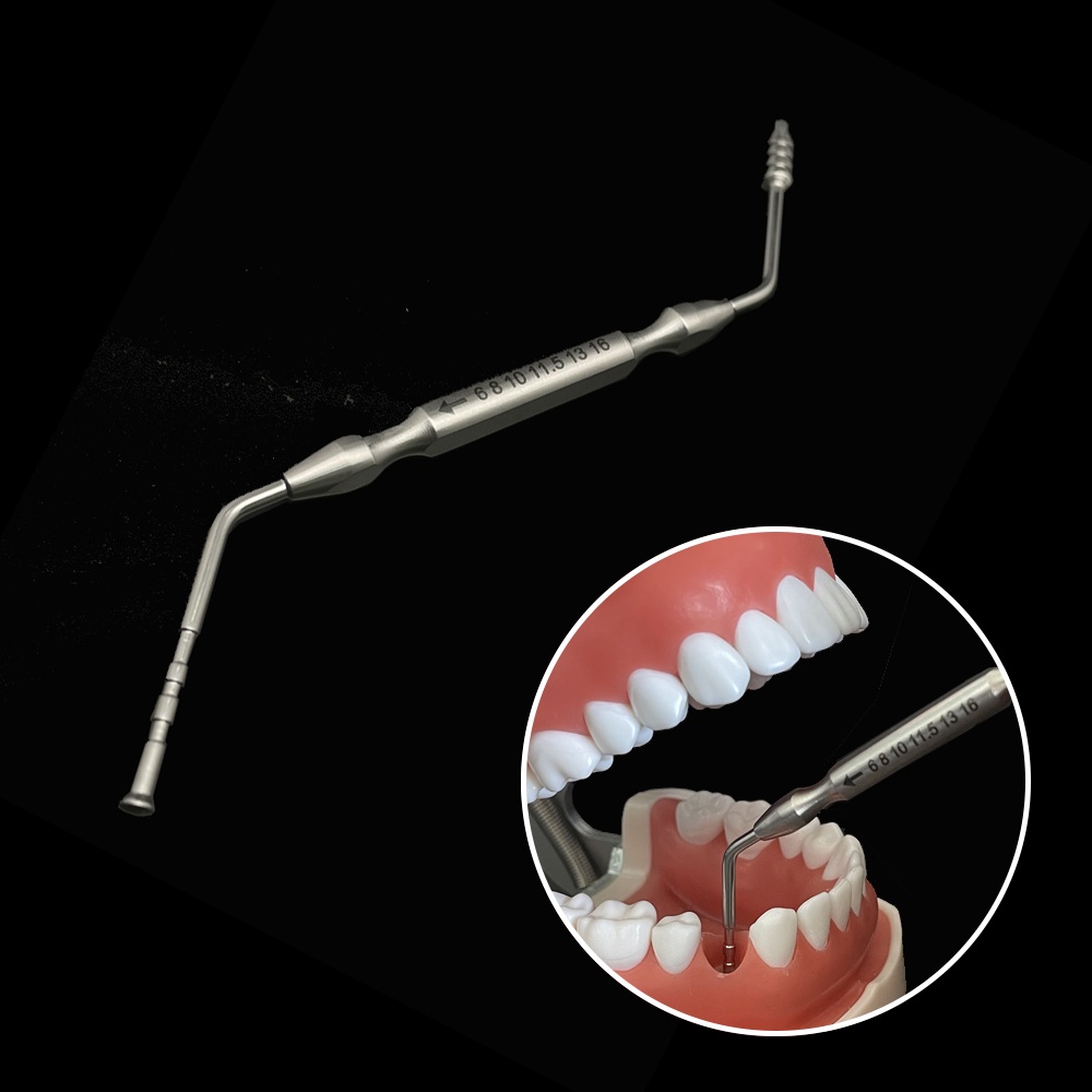 Double Headed Dental Implant Tools Dental Tool Depth Gauge Gingival