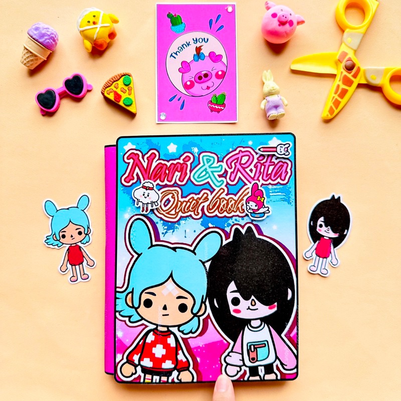 Toca Life World Quiet Book Toca Nari and Rita paper doll paper doll ...