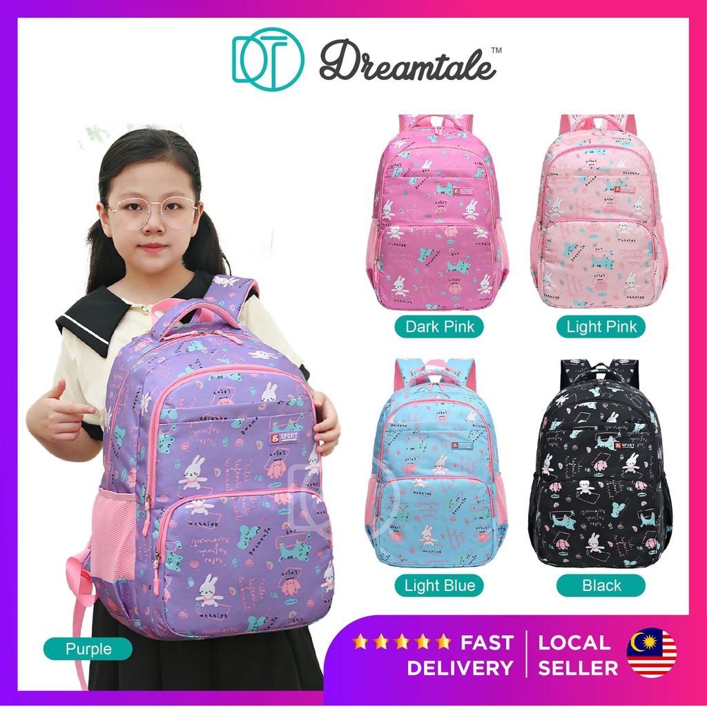 [Back to School PROMO] Dreamtale Kids Primary Backpack Rabbit Print ...