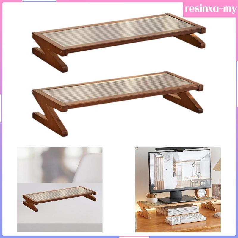 [ResinxaMY] Stand Riser Wood Rack Accessory 19.69 x8.66 inch Ergonomic ...