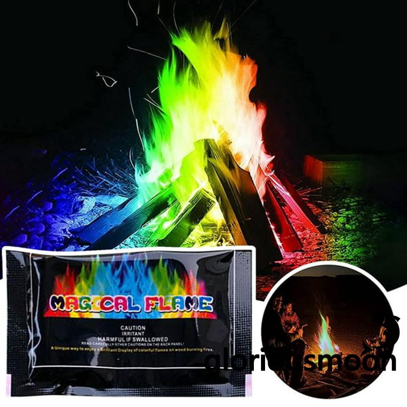 GLORIOUSMOONMagic Flames Fire Color Changing Packets Flame Colorant