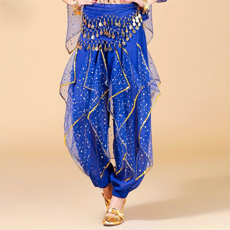 Indian Dance Costume Dance Sequin Rotating Pants Stage Performance