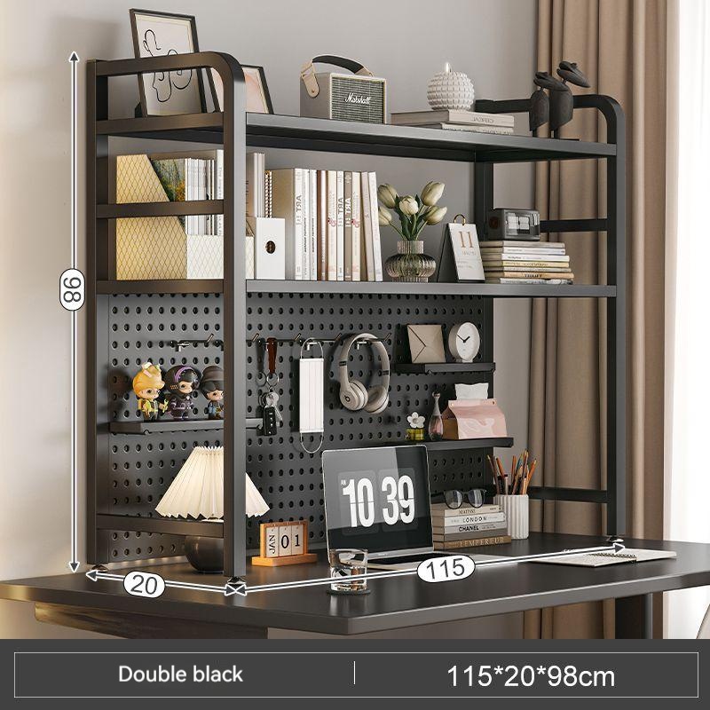 🔥Desktop hole board bookshelf/desk storage desk display shelf/shelf/bookshelf