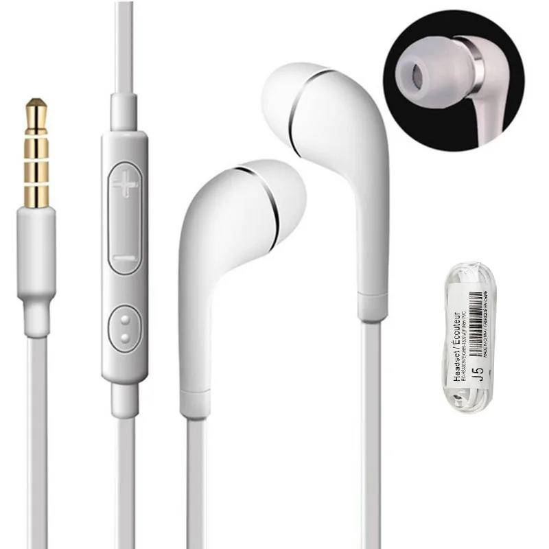 J5 Headset in ear Earphone with mic headset for Samsung Galaxy S3 S4 S5 S6 S7 S8 S9 Edge J3 J5 J7 MP3 MP4 earbuds