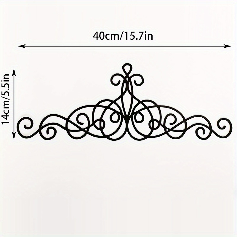 1pc Metal Wall Decor, Traditional Metal Scroll Wall Art Decor, Rustic ...