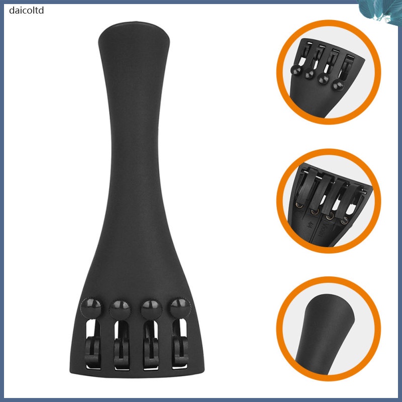 2 Pcs 4hole Cello Tailpiece Major Pull Plate Carbon Fiber daicoltd