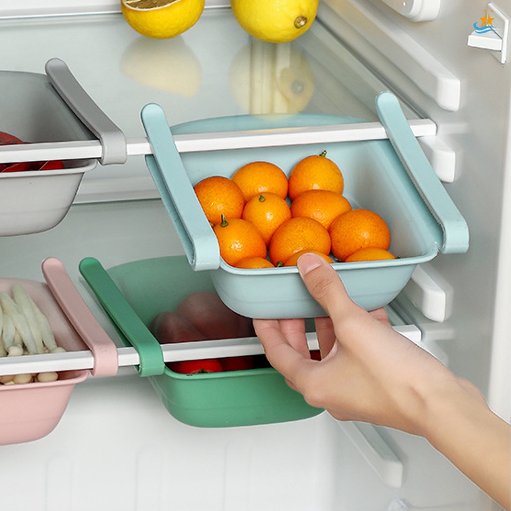 XM5 Retractable Drawer Refrigerator Storage Box,Unique Design Pull Out