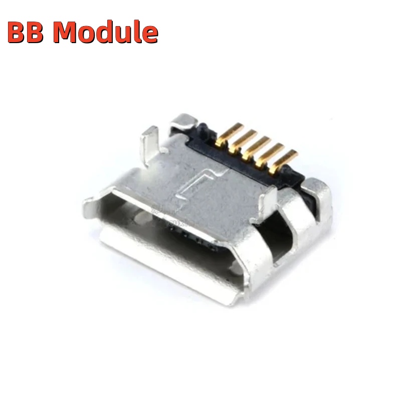 20pcs/lot 5 Pin SMT Socket Connector Micro USB Type B Female Placement ...