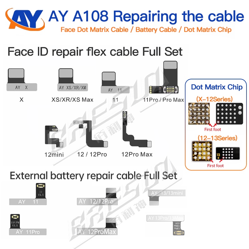 AY A108 BOX Face ID True Tone Battery Programmer For Phone X15 Pro MAX
