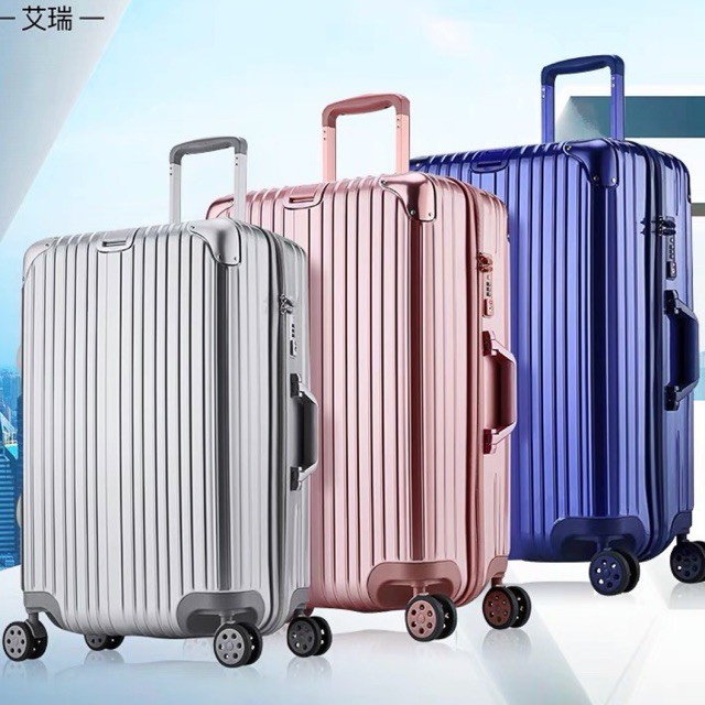 16/20/26/28 Inch Pure PC Hard case Travel luggage bag Anti scratch Surface 8 Wheels Hard Luggage