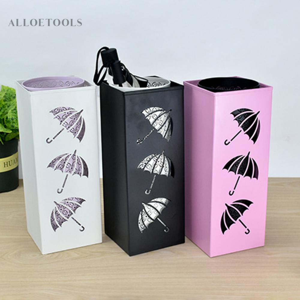 Metal Square Umbrella Rack Holder Multipurpose Umbrella Holder Bin Rain