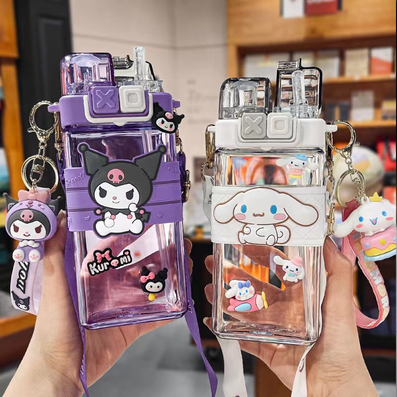 520ml Sanrio Kuromi Bottle Kids Water Bottle Melody Cinamoroll Cute ...