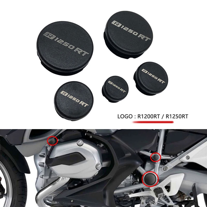 Bouchons De Châssis Moto BMW R1200RT/R1250RT 2014-2022 - Lot De 5 - ABS Noir - Protection Anti-poussière