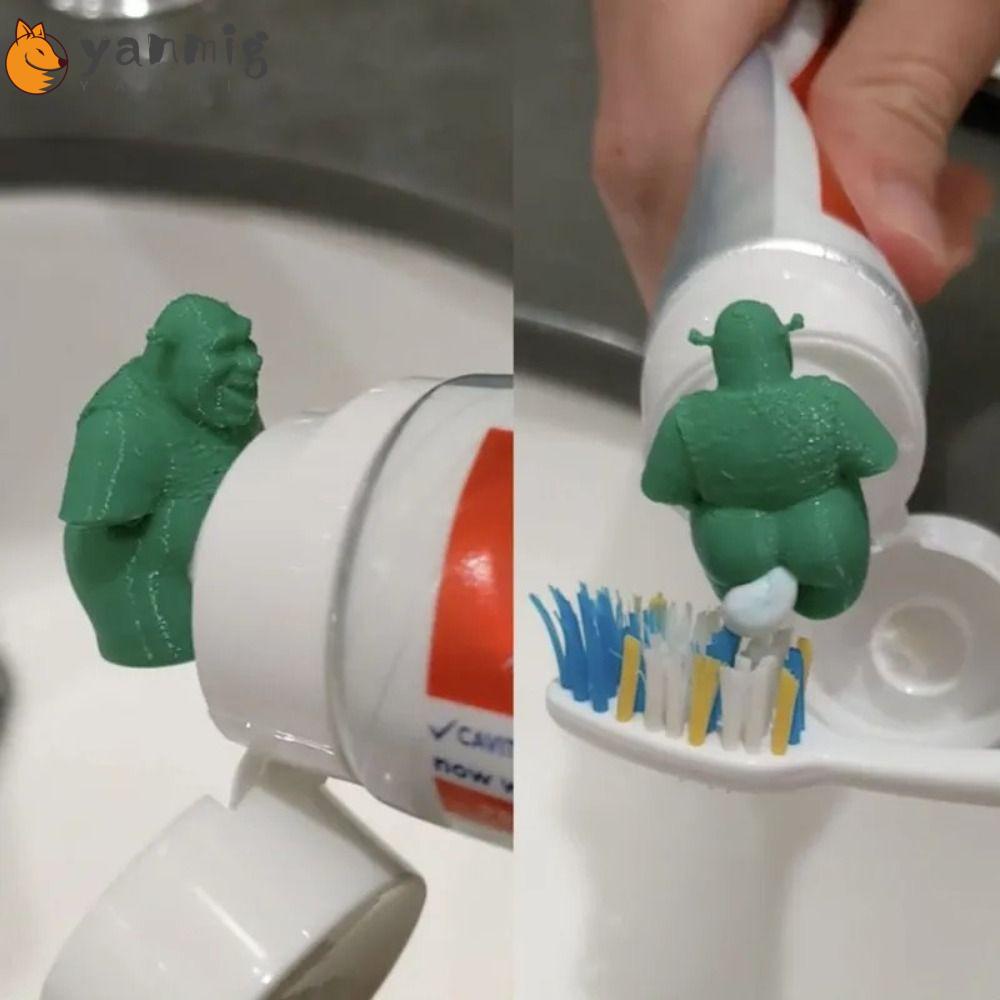 YANMIG Toothpaste Squeezer, Toothpaste Hat Bathroom Supplies Shrek