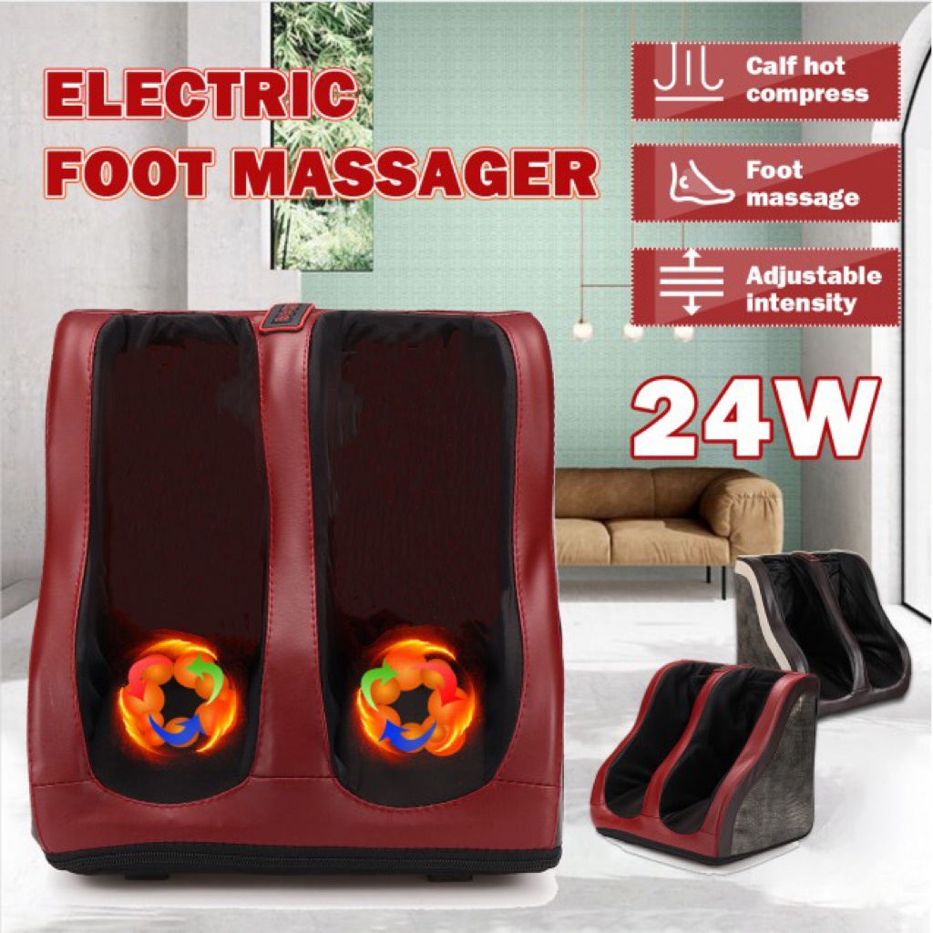 Electric Foot Massage Machine Comfort Heating Reflexology Physiotherapy