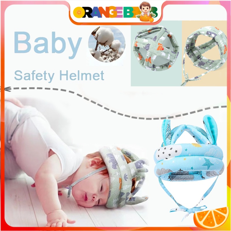 🍊BB Baby Head Protection Cap Safety Toddler Helmet Adjustable Soft Safety Baby Headgear Learn To