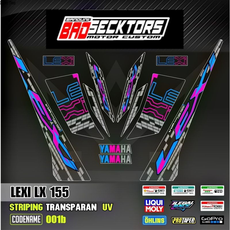 UNGU Decal Sticker Striping Transparent Variations Uv Lexi Lx 155 All ...