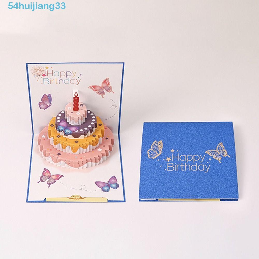 Gosknor Pop Up Happy Birthday Card, Delicate Butterfly Flowers 3D Greeting Card Pop Up Gift Box With Envelope For Female Women Daughter Mom Sister Niece Friends Ladies - View #7