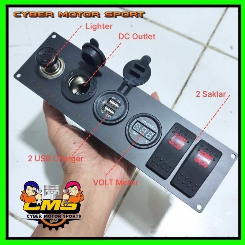 Universal Add On Dashboard car bus truck boat ship 12v 24vb. Usb ...