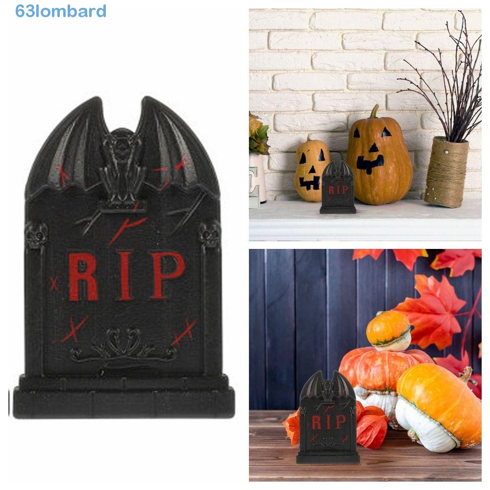 LOMBARD 5pcs Tombstones Prop, Halloween Sign Horror Tombstones, Party ...