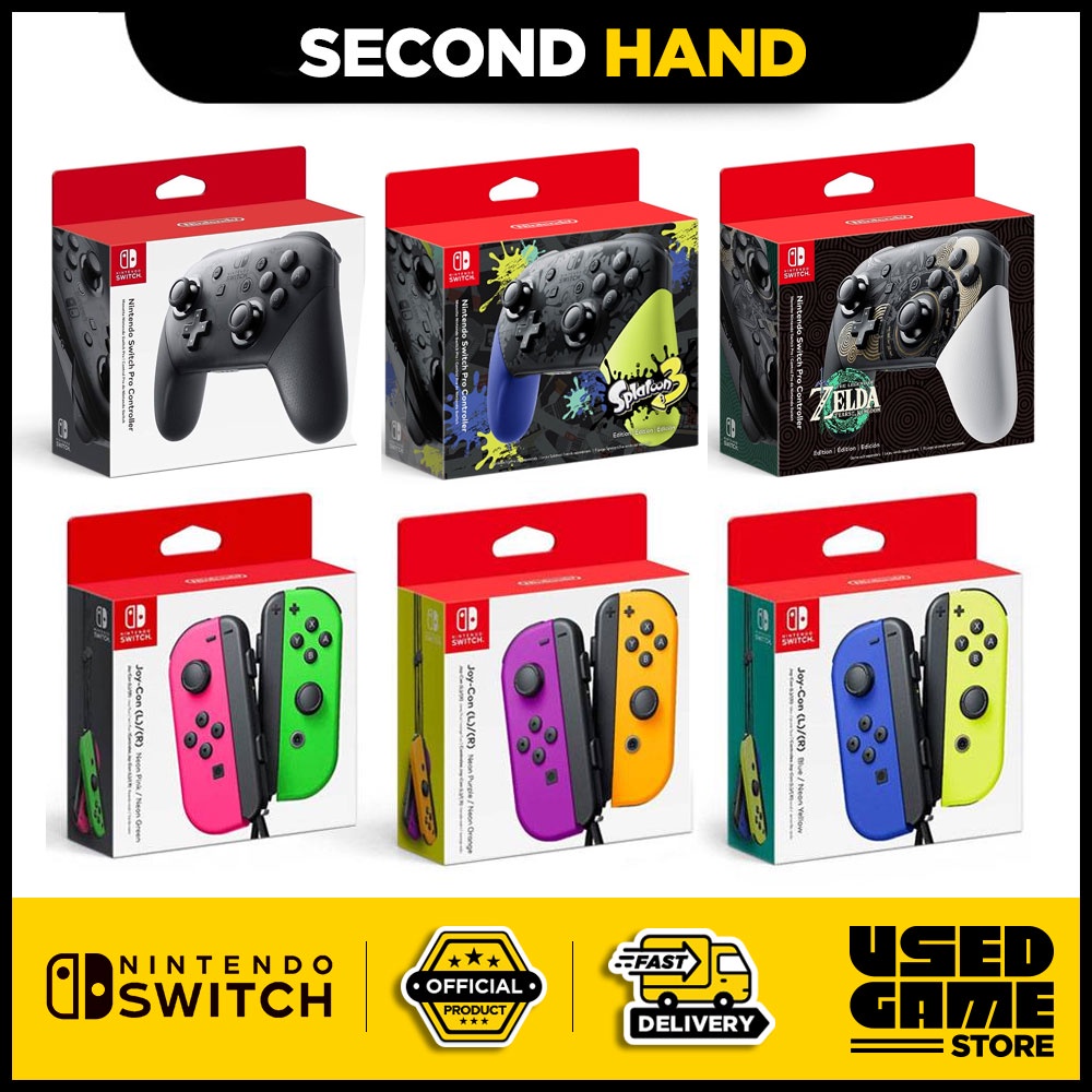 [USED] Original Nintendo Switch JoyCon ProCon Wireless Controller ...