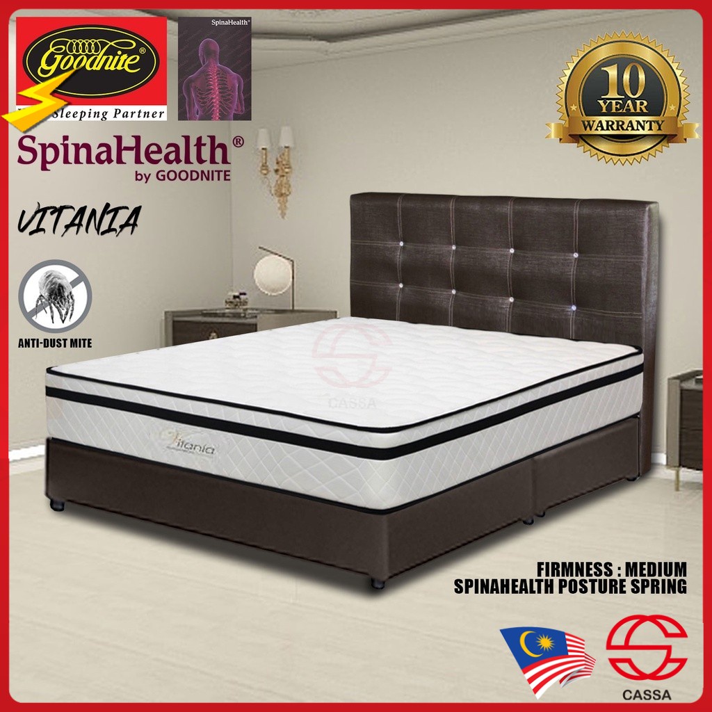 (FREE DELIVERY) Goodnite Vitania Luxury Firm 11" Queen/King Spinahealth