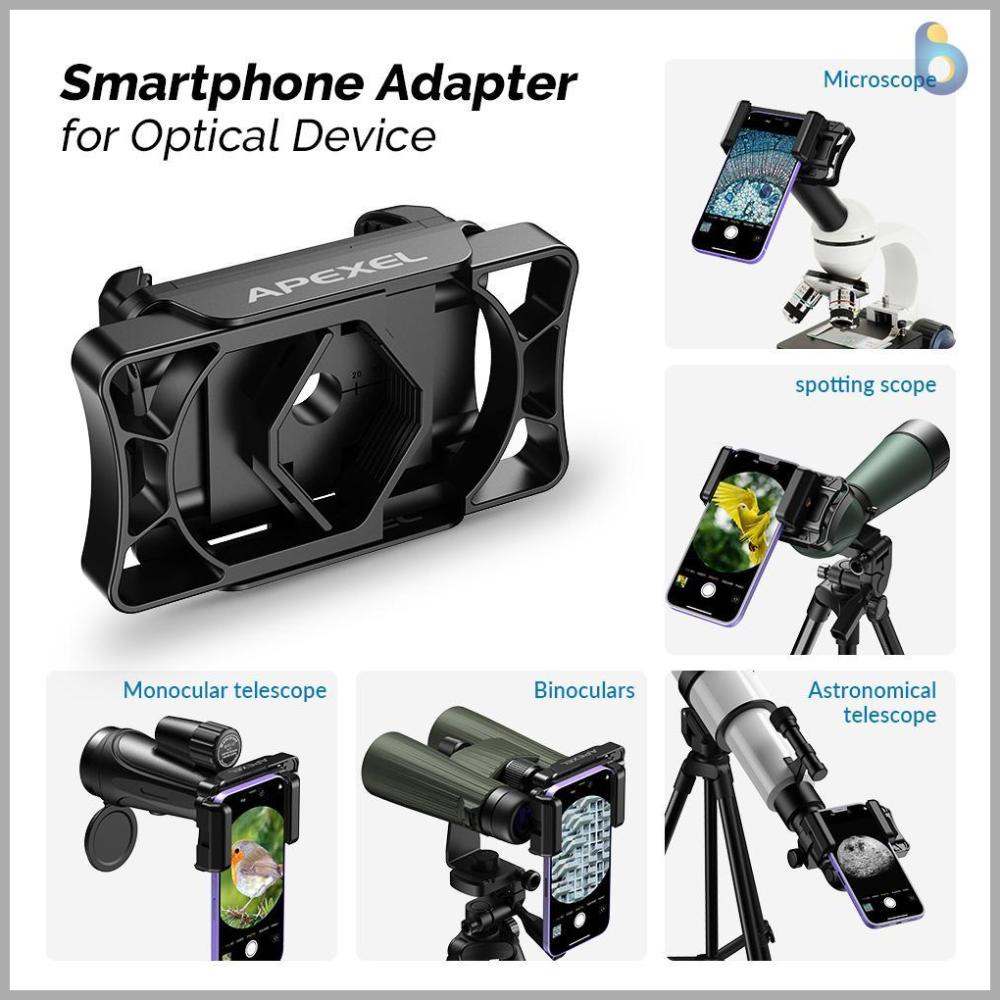 APEXEL Universal Telescope Phone Adapter for Monoculars Binoculars